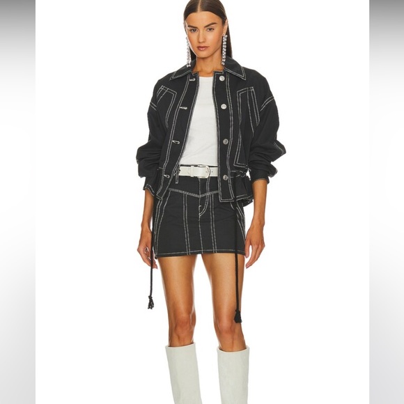 ISABEL MARANT Dilda Skirt in Faded Black FR36 - Picture 3 of 7